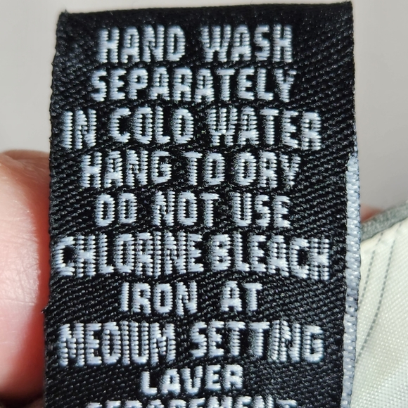 Dalia Collection Grey on Grey Pin Stripe Dress Pants Size 6 - Picture 8 of 9